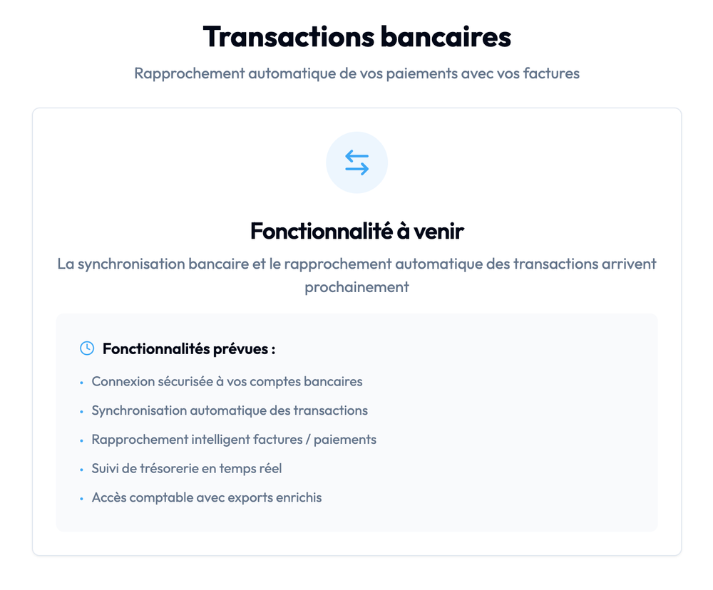 Interface rapprochement bancaire Full Task